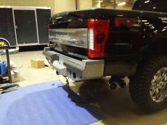 2017+ Ford F-250 Vaquero Rear Non-Winch Bumper - Texture Black