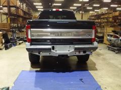2017+ Ford F-250 Vaquero Rear Non-Winch Bumper - Texture Black