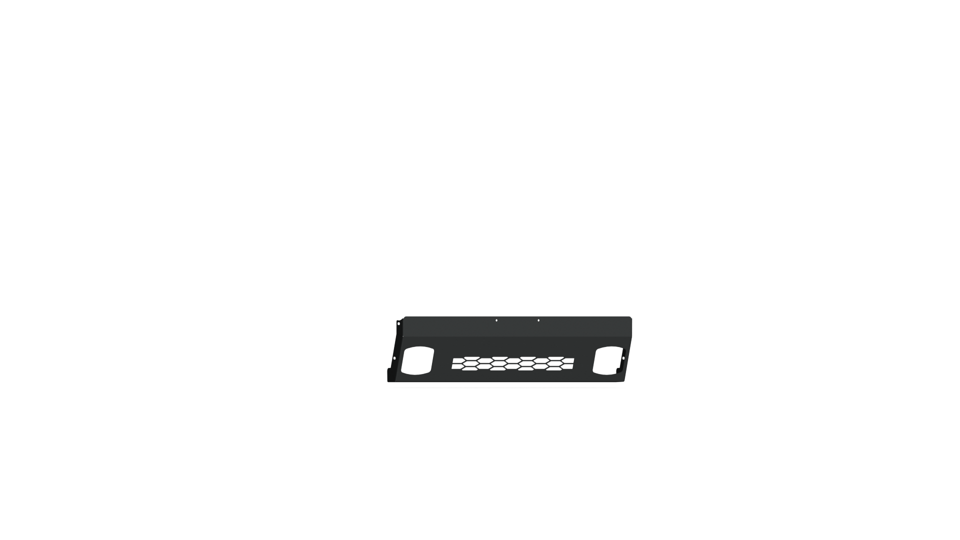 2018-2020 Ford F-150 Vaquero Front Non-Winch Plate - Texture Black