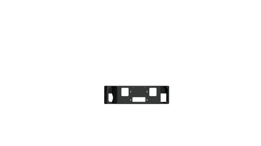 2018-2020 Ford F-150 Vaquero Front Winch Plate - Texture Black