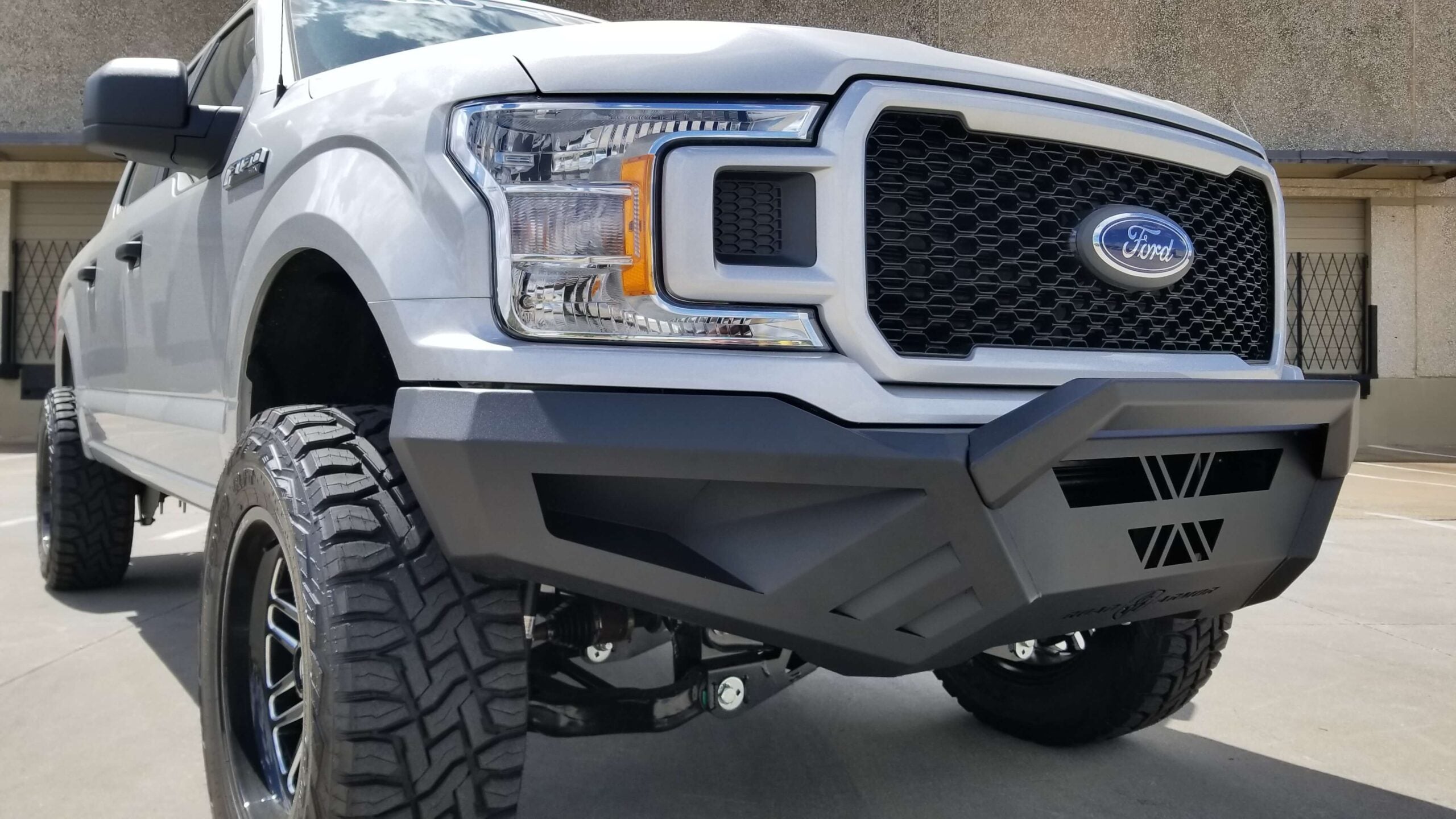 2018-2020 Ford F150 Spartan Front Bumper Texture Black Road Armor