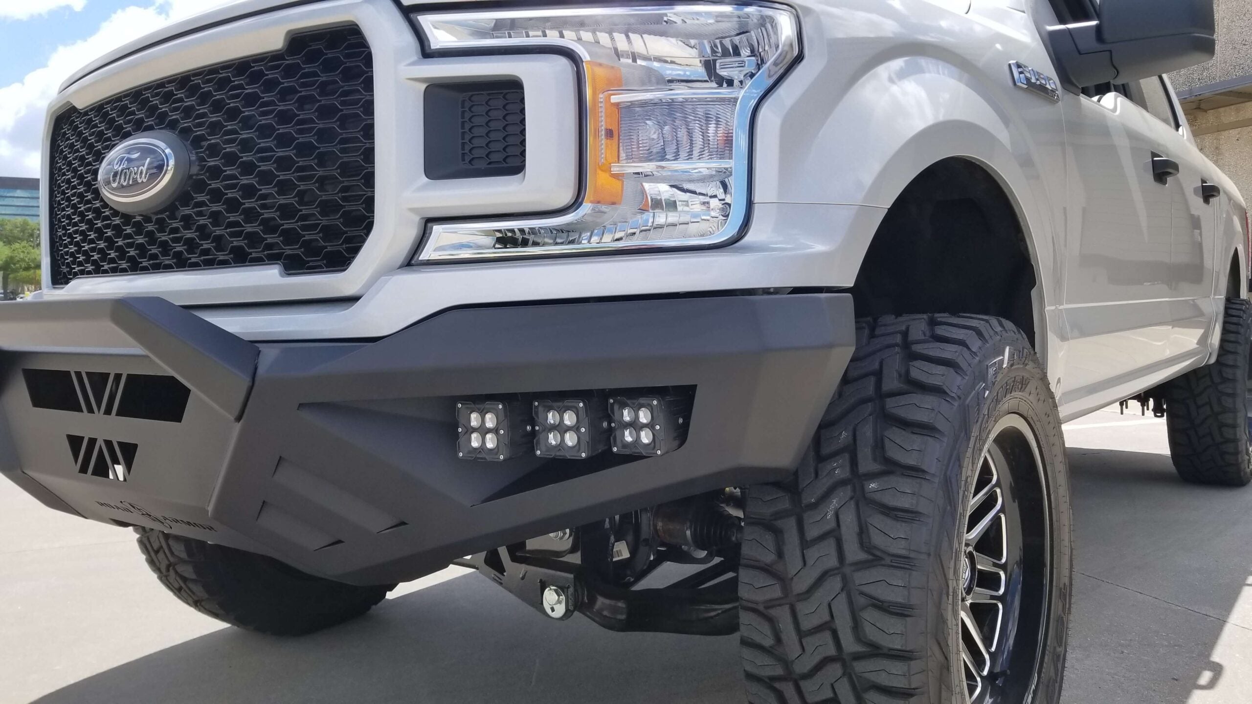 2018-2020 Ford F150 Spartan Front Bumper Texture Black Road Armor