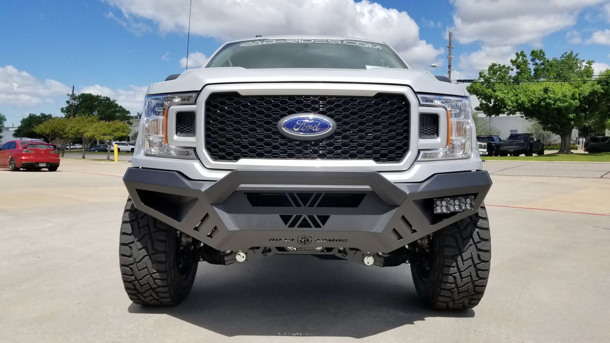 2018-2020 Ford F150 Spartan Front Bumper Texture Black Road Armor