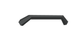 A 3D-rendered image of the 2018-2020 Ford F150 Spartan Front Bumper Bolt-On Accessory Pre-Runner Guard by Road Armor, made of sheet metal with a textured black matte finish, featuring a horizontal bar and angled arms against a white background.
