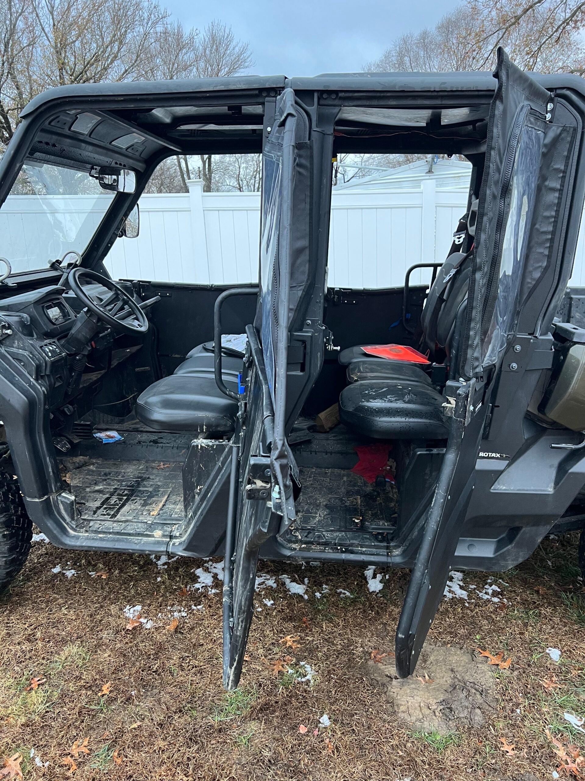 Canam Defender Max Convertible Doors (Rival Lower Doors and Removable Framed Upper Doors)