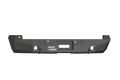 A textured black Stealth Rear Winch Bumper for 2008-2016 Ford F-250, featuring sensor holes, angular edges, central winch cutout for Warn M8000 or 9.5Xp, multiple mounting points, and the Road Armor logo in white on a plain white background.
