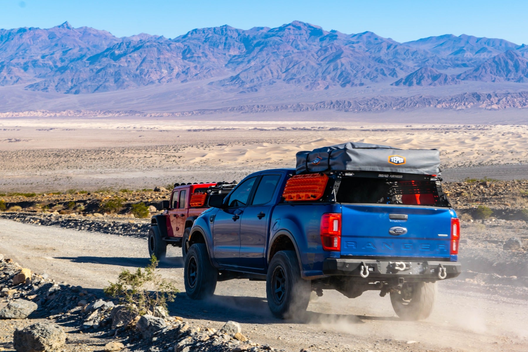 2019+ Ford Ranger Stealth Rear Winch Bumper - Texture Black