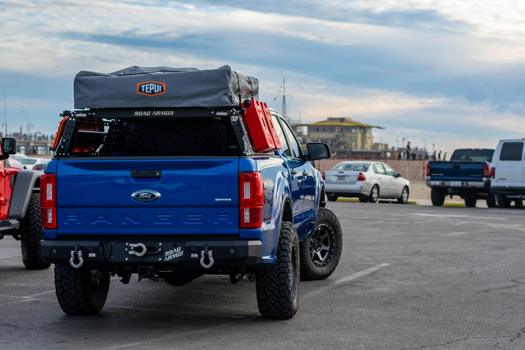 2019+ Ford Ranger Stealth Rear Winch Bumper - Texture Black