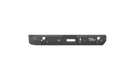 A textured black, angular metal Stealth Rear Winch Bumper for 2010-2014 Ford Raptor features geometric lines, mounting holes, and the ROAD ARMOR logo in white. Compatible with Warn M8000 or 9.5Xp winches, it looks rugged and durable on a transparent backg