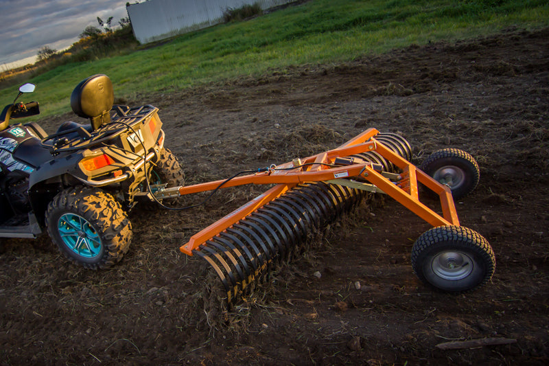Universal Atv/Utv Landscape Rake: Heavy Duty Commercial Grade-72"