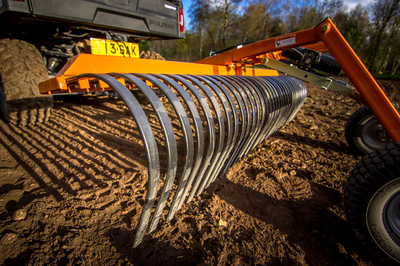 Universal Atv/Utv Landscape Rake: Heavy Duty Commercial Grade-72"