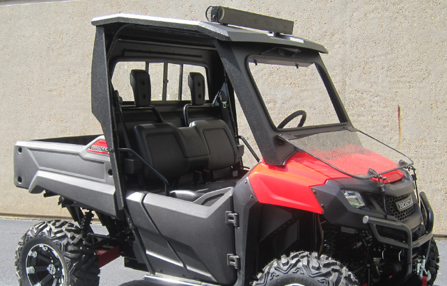 Honda Pioneer 700 Metal Roof & Rear Sliding Glass Window