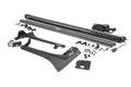 Rough Country Jeep 50-inch Straight LED Light Bar Upper Windshield Kit w/ Single-Row Black Series LED (20-22 Gladiator JT, 18-22 Wrangler JL)