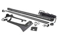 Rough Country Jeep 50-inch Straight LED Light Bar Upper Windshield Kit w/ Single-Row Black Series LED | White DRL (20-22 Gladiator JT, 18-22 Wrangler JL)