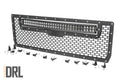 Rough Country Mesh Grille | 30" Dual Row LED | Black | Amber DRL | GMC Sierra 1500 (14-15)