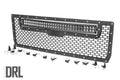 Rough Country Mesh Grille | 30" Dual Row LED | Black | White DRL | GMC Sierra 1500 (14-15)