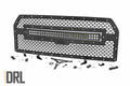 Rough Country Mesh Grille | 30" Dual Row LED | Black | Amber DRL | Ford F-150 (15-17)