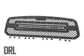 Rough Country Mesh Grille | 30" Dual Row LED | Black | White DRL | Ram 1500 (13-18 & Classic)