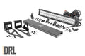 Rough Country LED Light | Bumper Mount | 20" Chrome Dual Row | Amber DRL | Ford Super Duty (05-07)