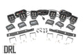Rough Country LED Light | Fog Mount | Triple 2" Black Pair | White DRL | Ford Raptor (17-20)