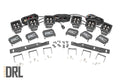 Rough Country LED Light | Fog Mount | Triple 2" Black Pair | Amber DRL | Ford Raptor (17-20)