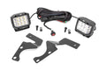 Rough Country LED Light | Ditch Mount | 3" Chrome Wide Angle Pair