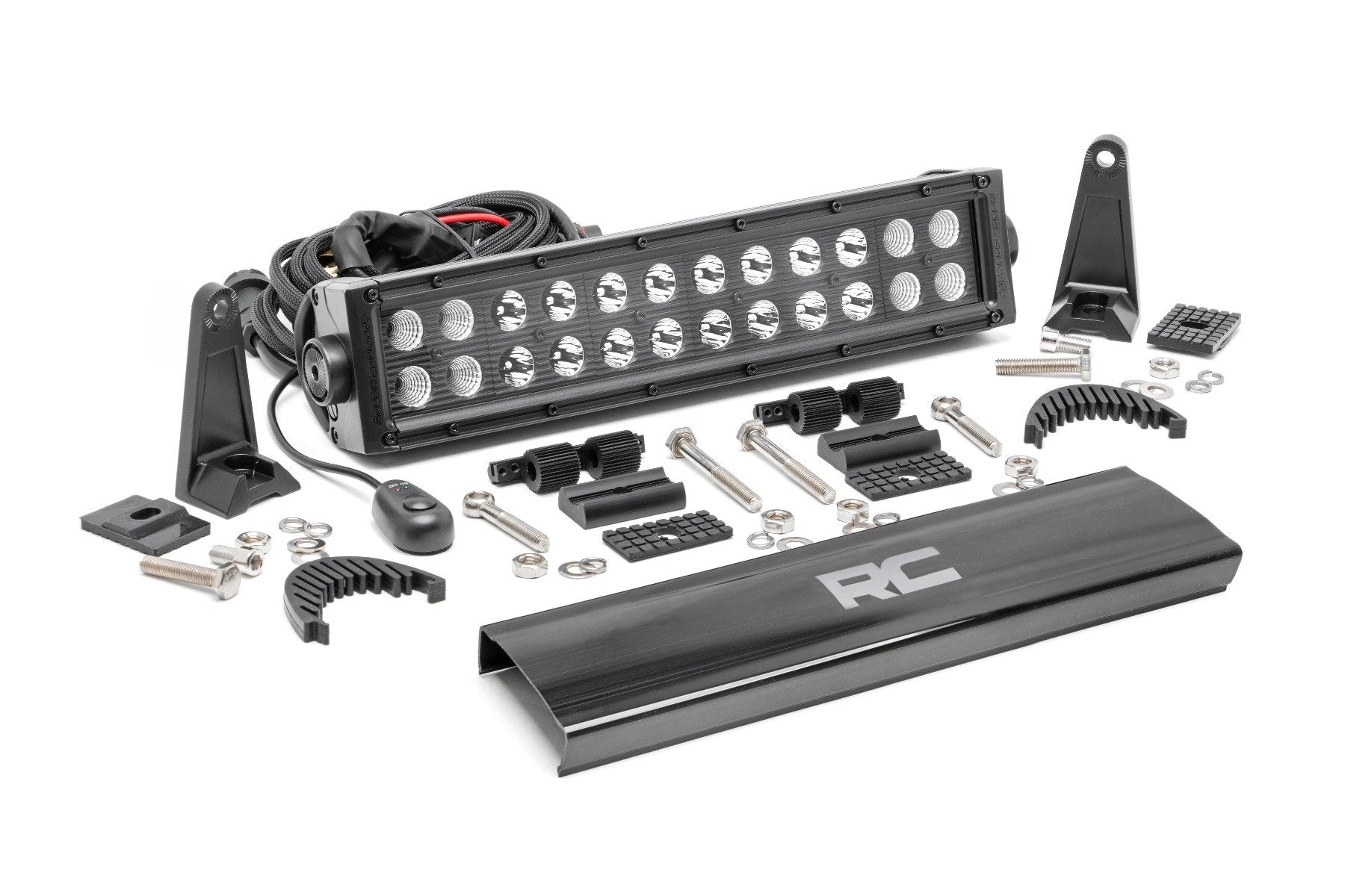 Rough Country Black Series LED Light | 12 Inch | Dual Row