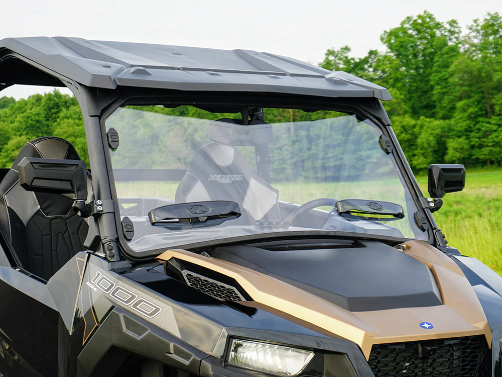 Polaris General Full Size Scratch Resistant Windshield With Sliding Vent 2016+