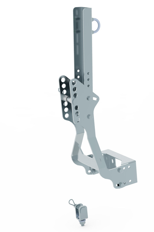 Universal Plow Lift Adapter: ( Tubular Steel Rack Fitted Atv )