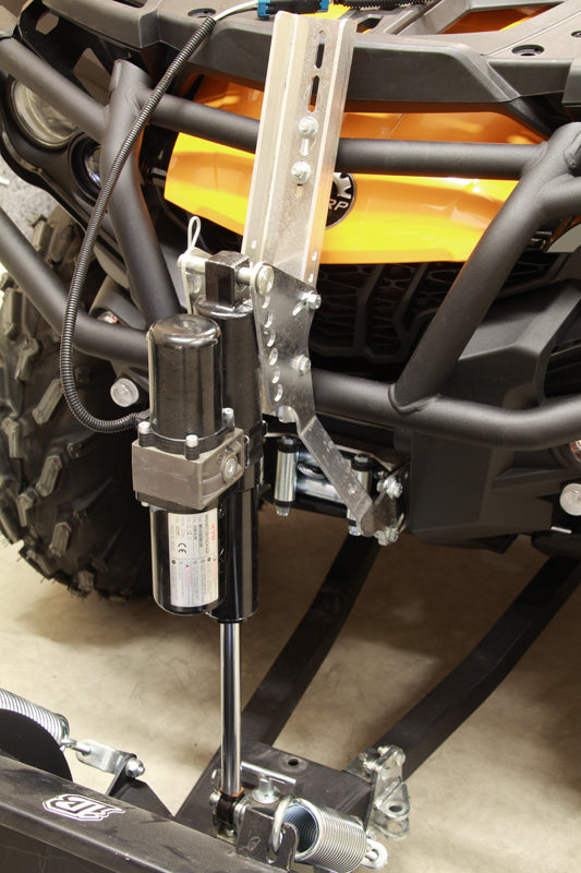 Universal Plow Lift Adapter: ( Tubular Steel Rack Fitted Atv )