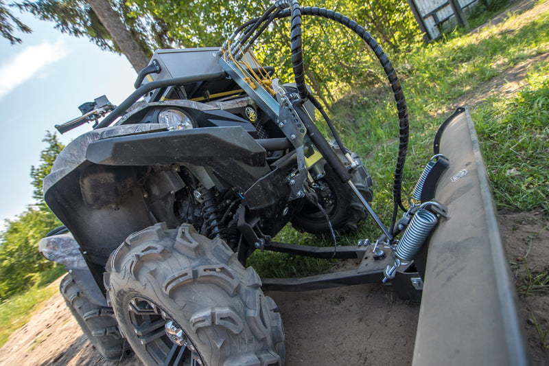 Universal Plow Lift Adapter: ( Tubular Steel Rack Fitted Atv )