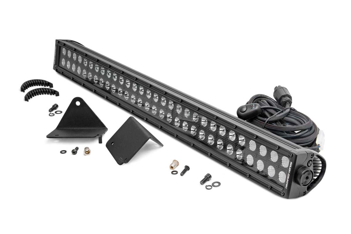 Rough Country LED Light | Under Bed | 30" Black Dual Row | Can-Am Defender (16-22)