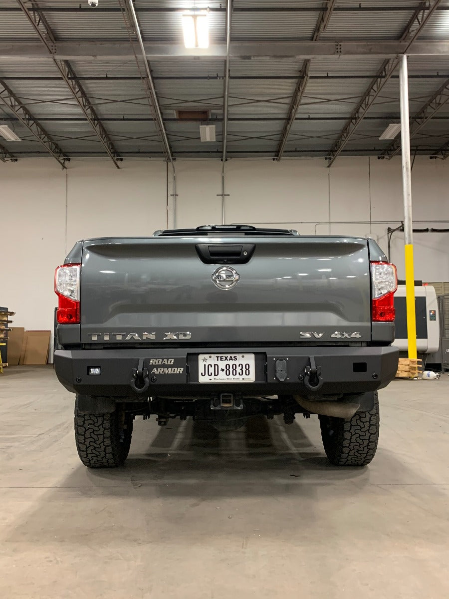2016-2019 Nissan Titan Stealth Rear Non-Winch Bumper - Texture Black