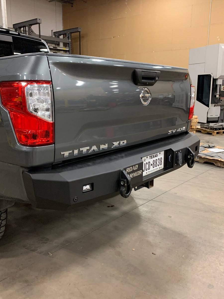 2016-2019 Nissan Titan Stealth Rear Non-Winch Bumper - Texture Black