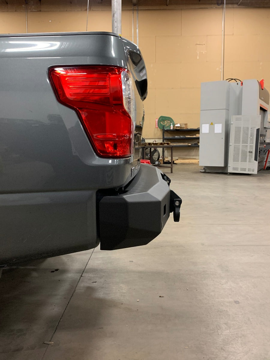2016-2019 Nissan Titan Stealth Rear Non-Winch Bumper - Texture Black
