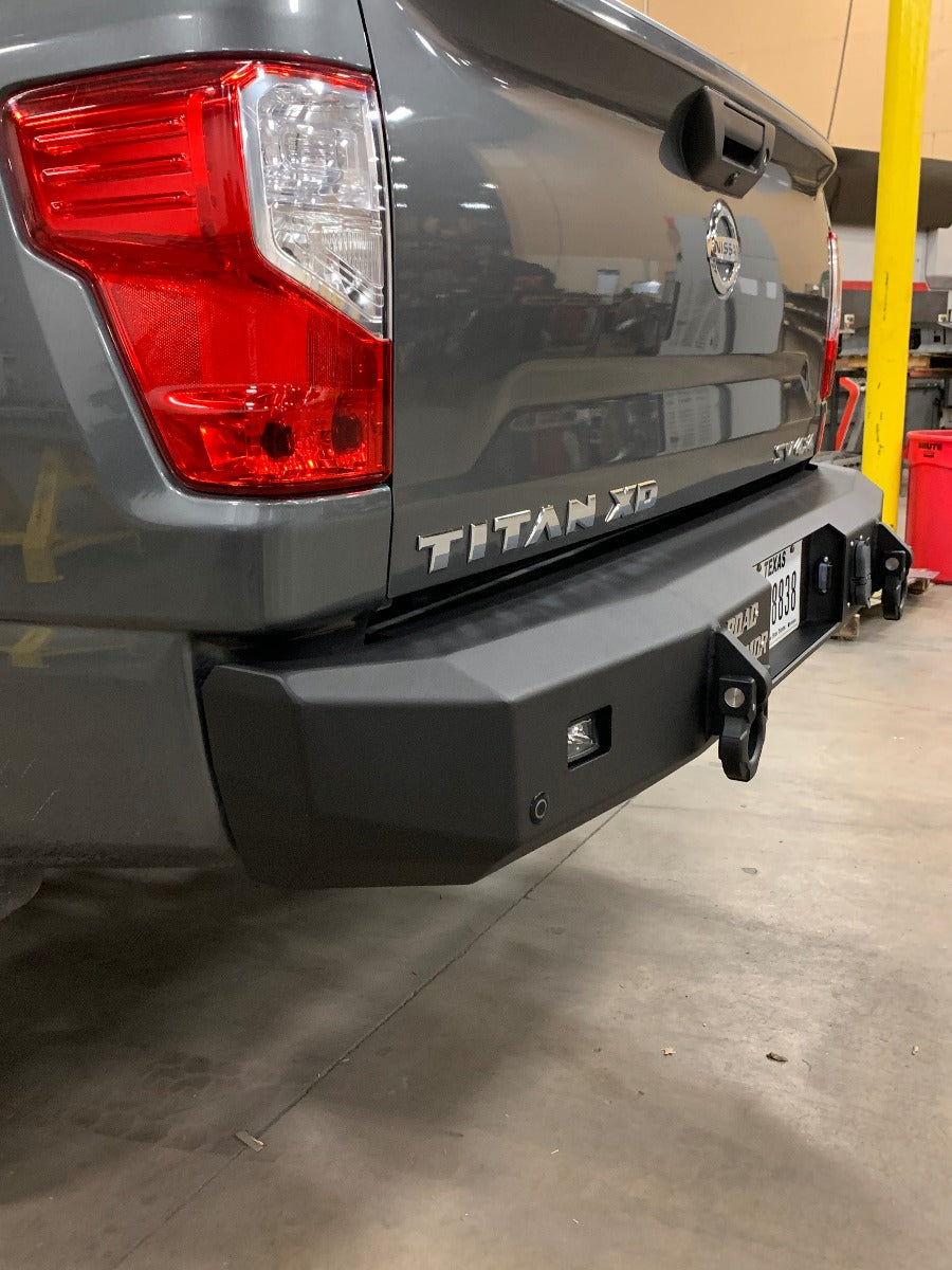 2016-2019 Nissan Titan Stealth Rear Non-Winch Bumper - Texture Black