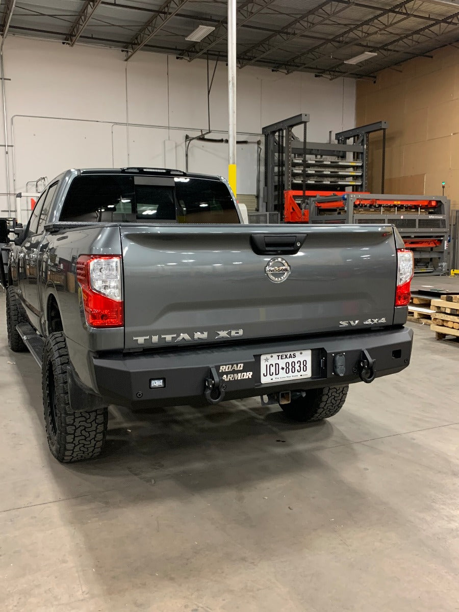 2016-2019 Nissan Titan Stealth Rear Non-Winch Bumper - Texture Black