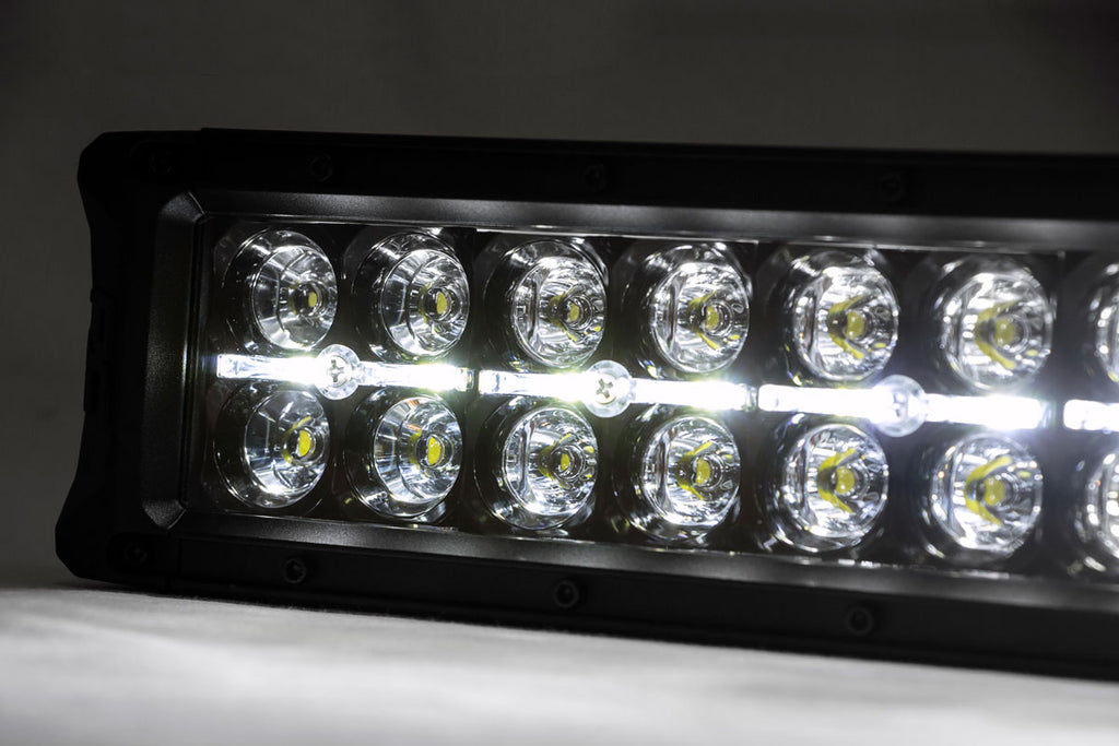 Rough Country Black Series LED | 54 Inch Light| Curved Dual Row | White DRL