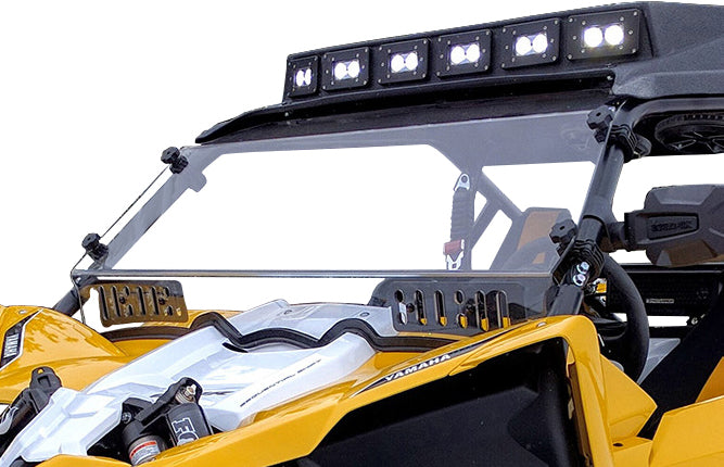 Yamaha Yxz Full Hard Coated Windshield With Dual Sliding Vents 2016-2018