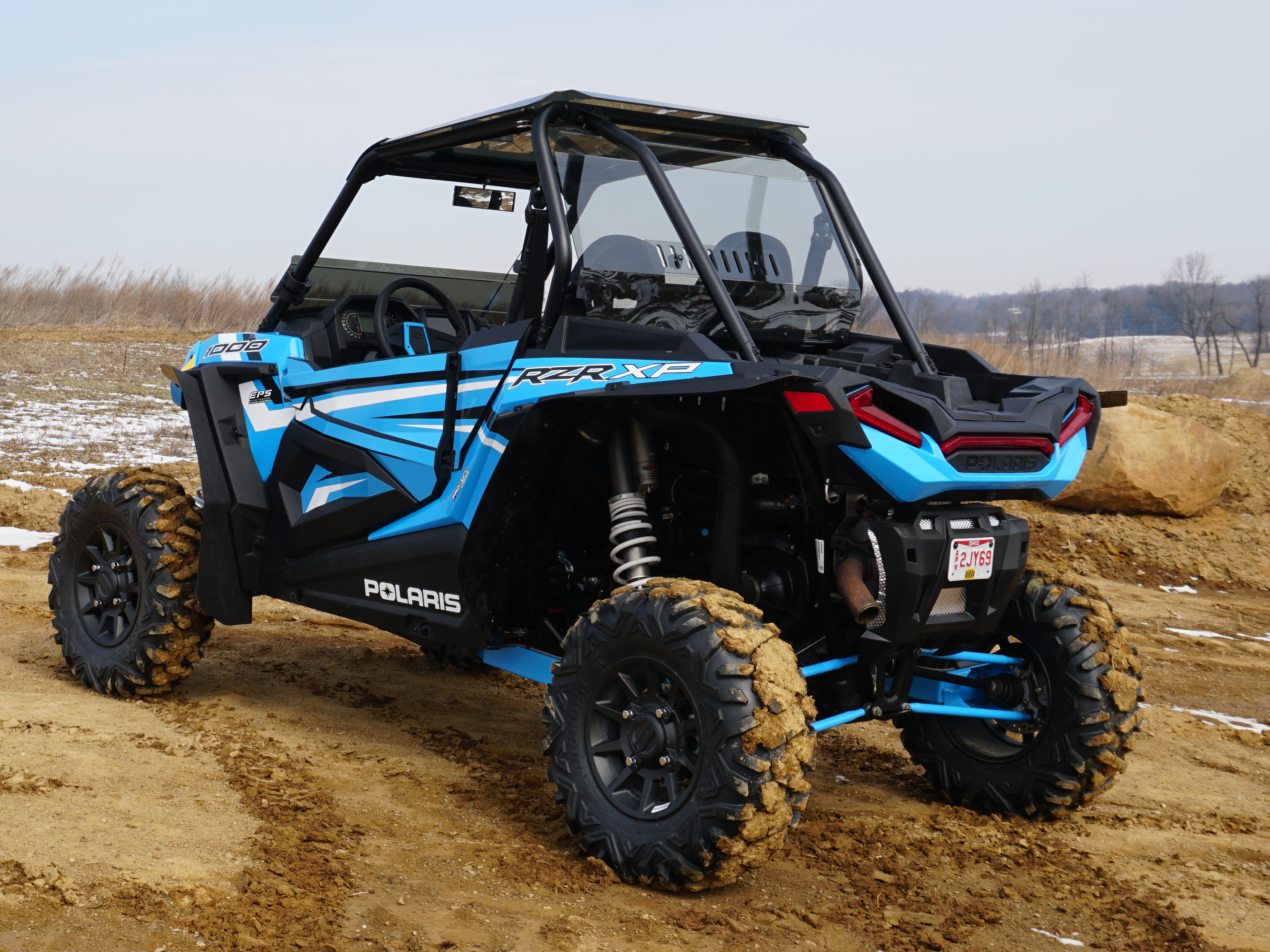 Polaris Rzr Xp 1000 Rear Shield Tinted W/Vent 2019+