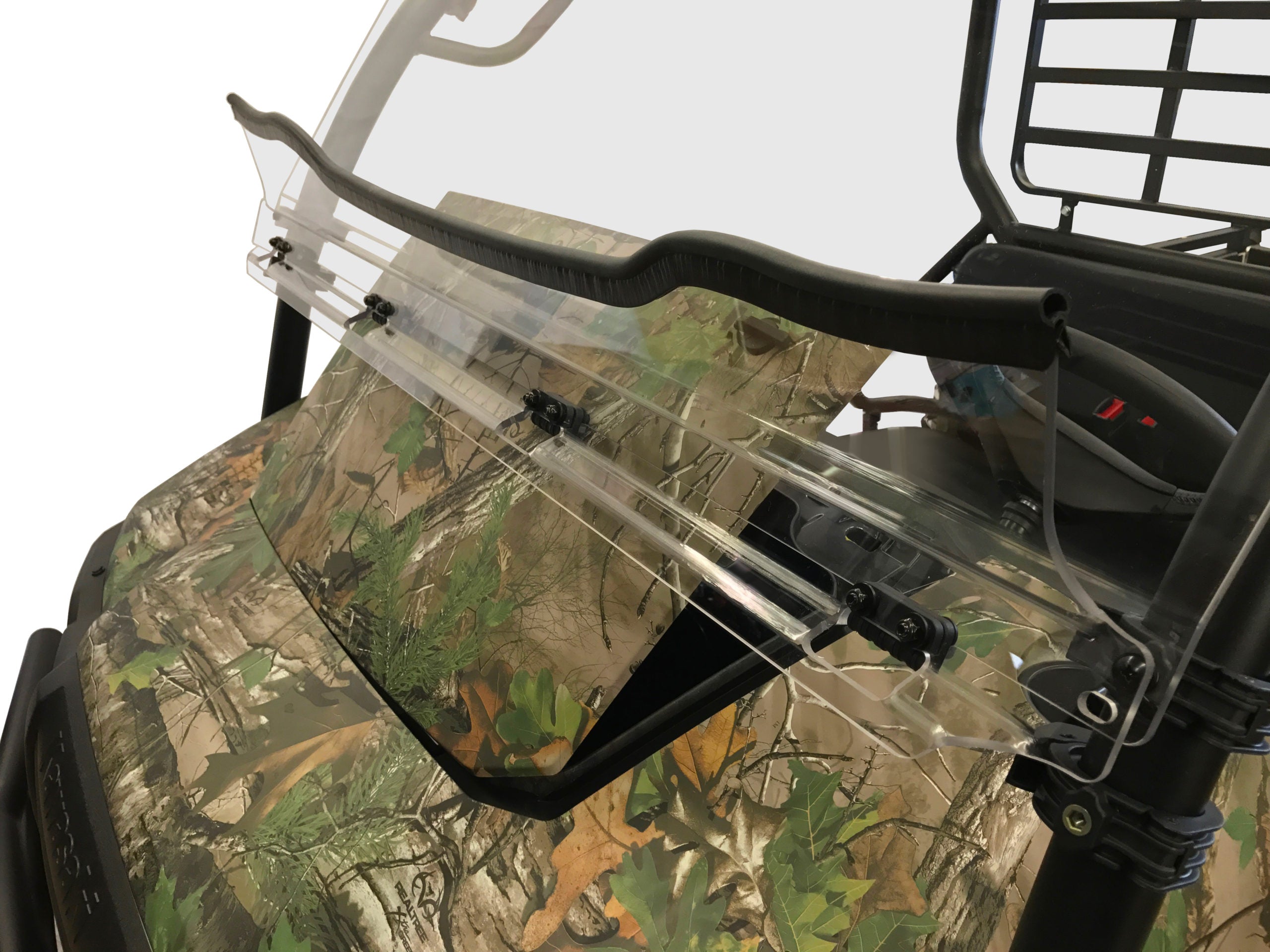Kawasaki Mule Sx 2017 Hinged Windshield W/Upper Vents-Hard Coated Scratch Resistant New Offering 2017+