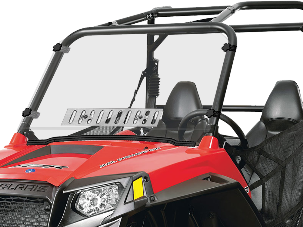 Polaris Rzr 570/800/900 Scratch Resistant Full Venting Windshield W/ Flip Clamp 2008-2013 Rzr 800/900, Rzr 570 2014+