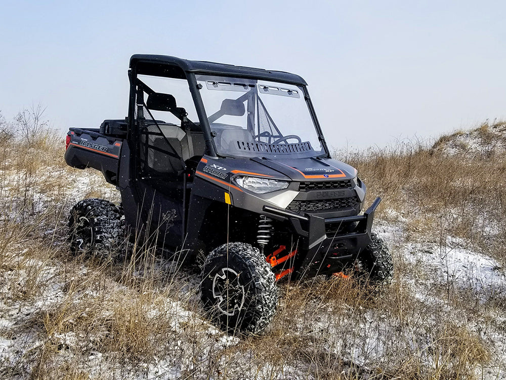 Polaris Ranger Full-Size 2013-Current Scratch Resistant Multi-Vent Windshield By Spike 2013+ Full Size Ranger W/ Profile Tubing