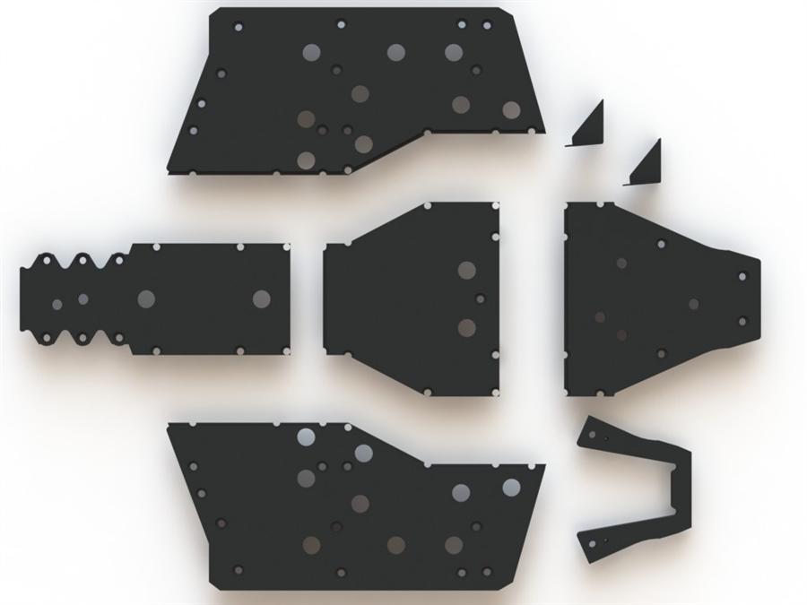 Trail Armor Polaris Ranger Xp 900, Xp 1000, And Ranger Full Size Xp 570 Full Skids With Sliders