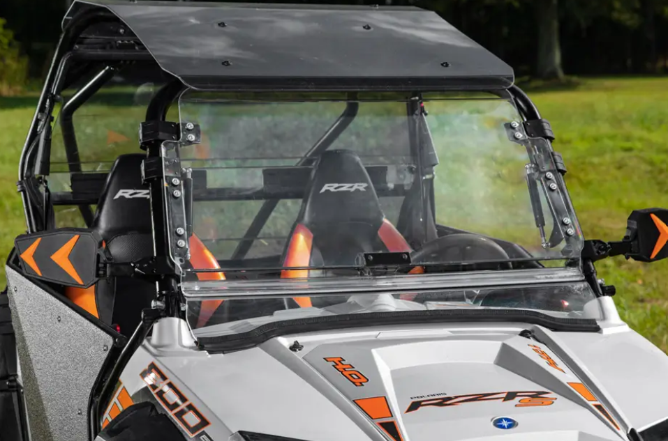 Polaris Rzr Scratch Resistant Flip Windshield