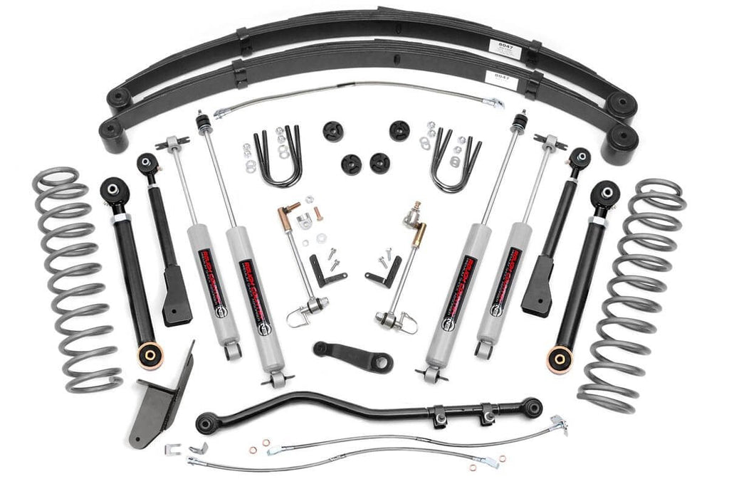 4.5 Inch Lift Kit | RR Springs | X-Series | Jeep Cherokee XJ (84-01)