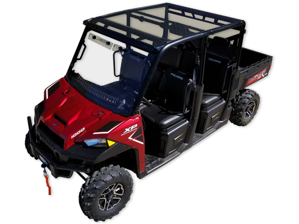 Polaris Ranger Full-Size Crew 2-Pc Tinted Polycarbonate Roof (Pro-Fit Tubing) 2014+ Full-Size Crew/Profile Tubing