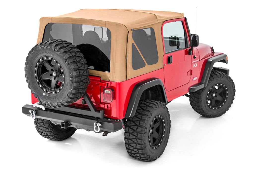 Rough Country Soft Top | Replacement | Spice | Full Doors | Jeep Wrangler TJ (97-06)
