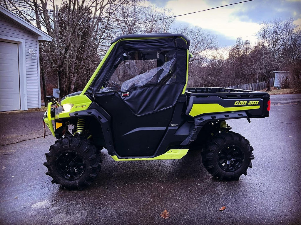 Can-Am Defender Framed Upper Soft Doors For OEM Lower Half Doors