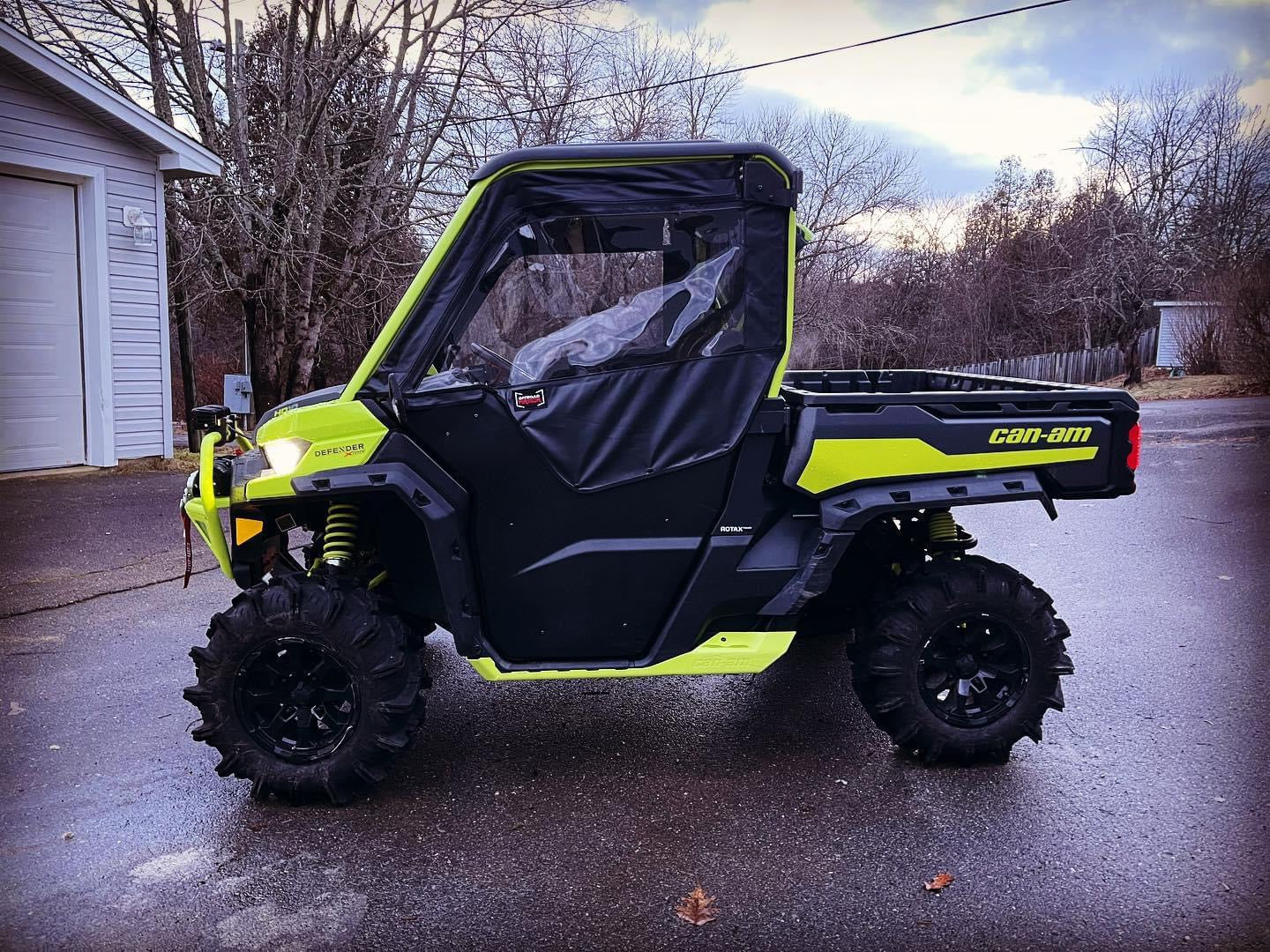 Can-Am Defender Framed Upper Soft Doors For OEM Lower Half Doors